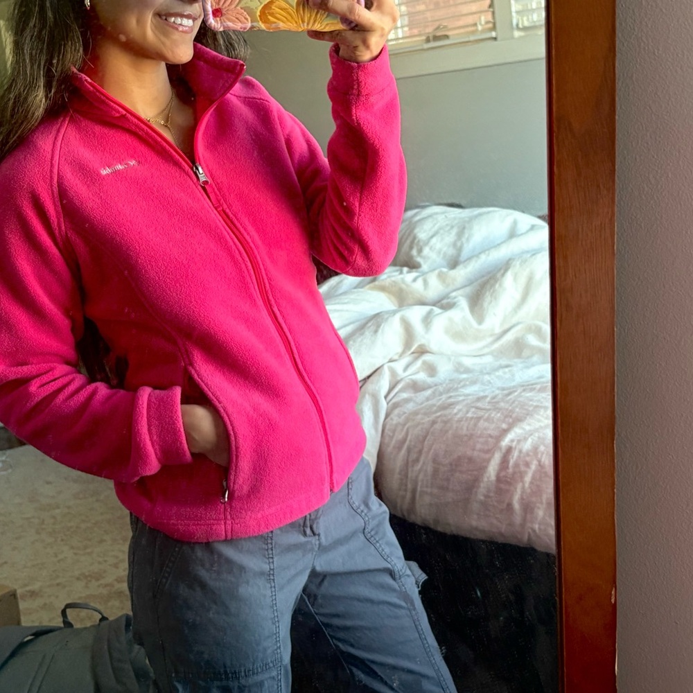 Women's Pink Columbia Fleece Jacket